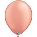 Mayflower Distributing Qualatex 90364 11 in. Latex Balloon; Rose Gold 90364